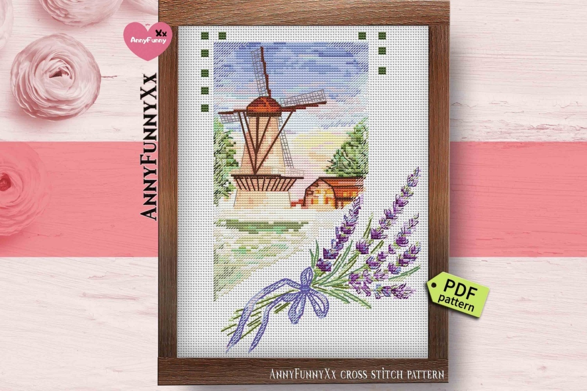 Lavender Mill Cross Stitch Pattern фото 8