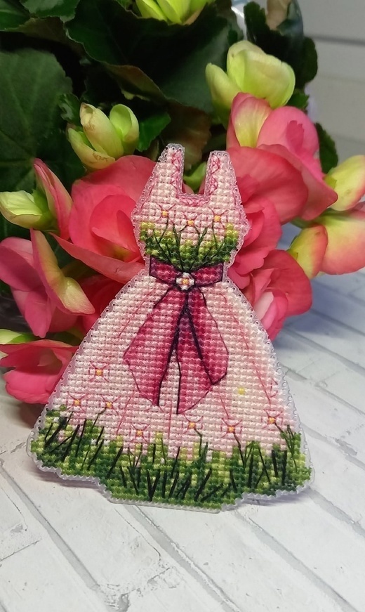 Spring Dress Cross Stitch Pattern фото 2