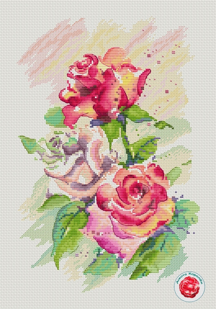 Rose Etude Cross Stitch Pattern фото 1