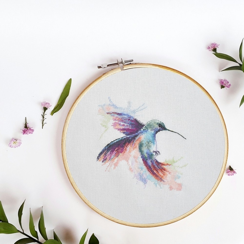 Hummingbird Cross Stitch Pattern фото 6
