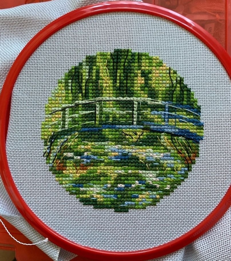 The Water Lily Pond Circle Cross Stitch Pattern фото 2