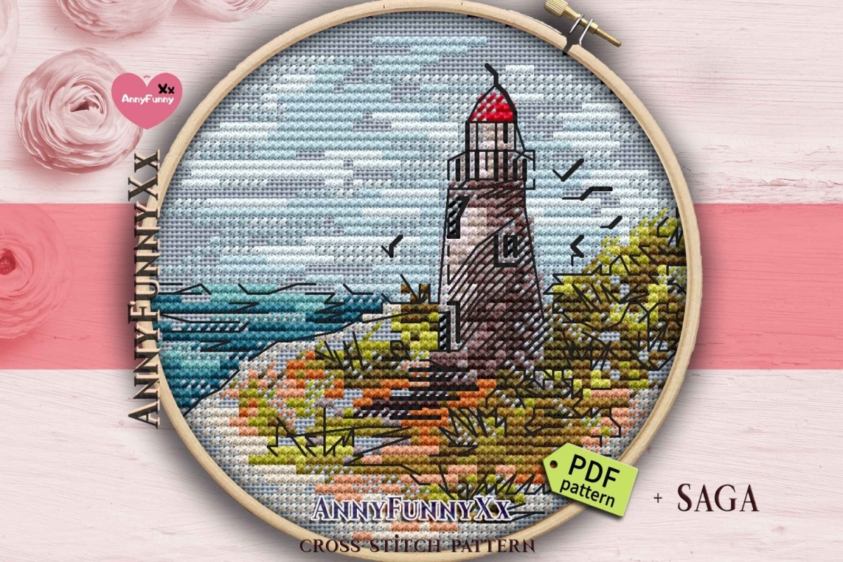 Small Lighthouse 9 Cross Stitch Pattern фото 1