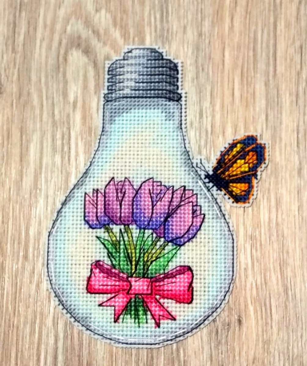 Light Bulb. Spring Cross Stitch Pattern фото 2