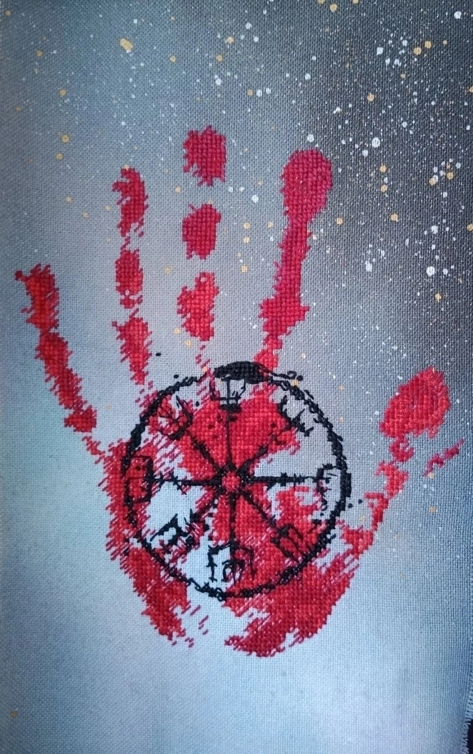The Hand of Fate Cross Stitch Pattern фото 4