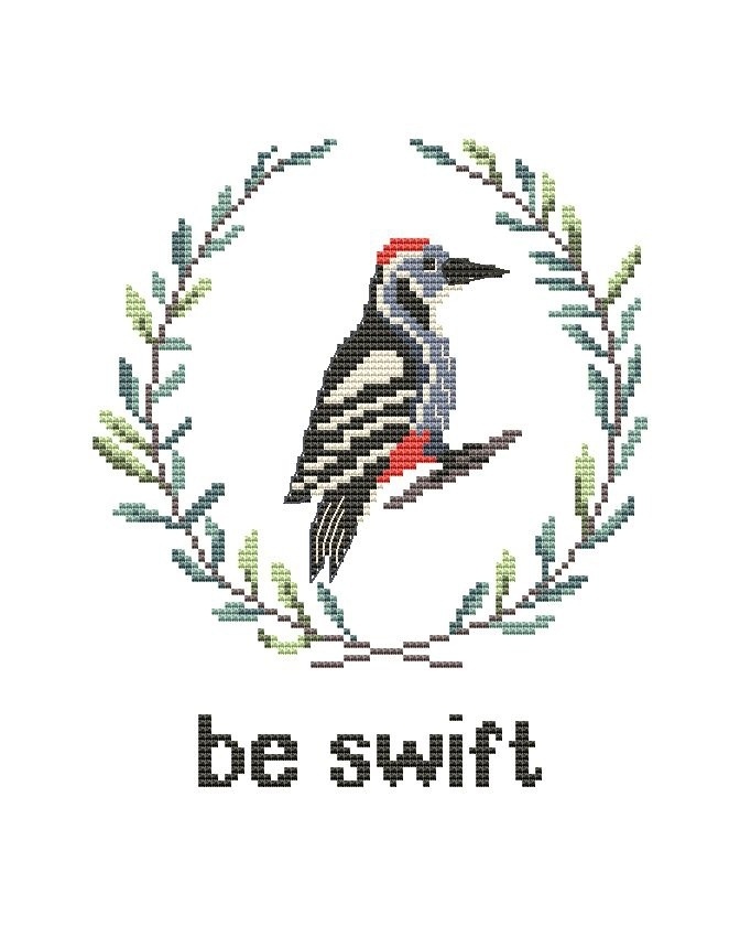 Be Swift Cross Stitch Pattern фото 1