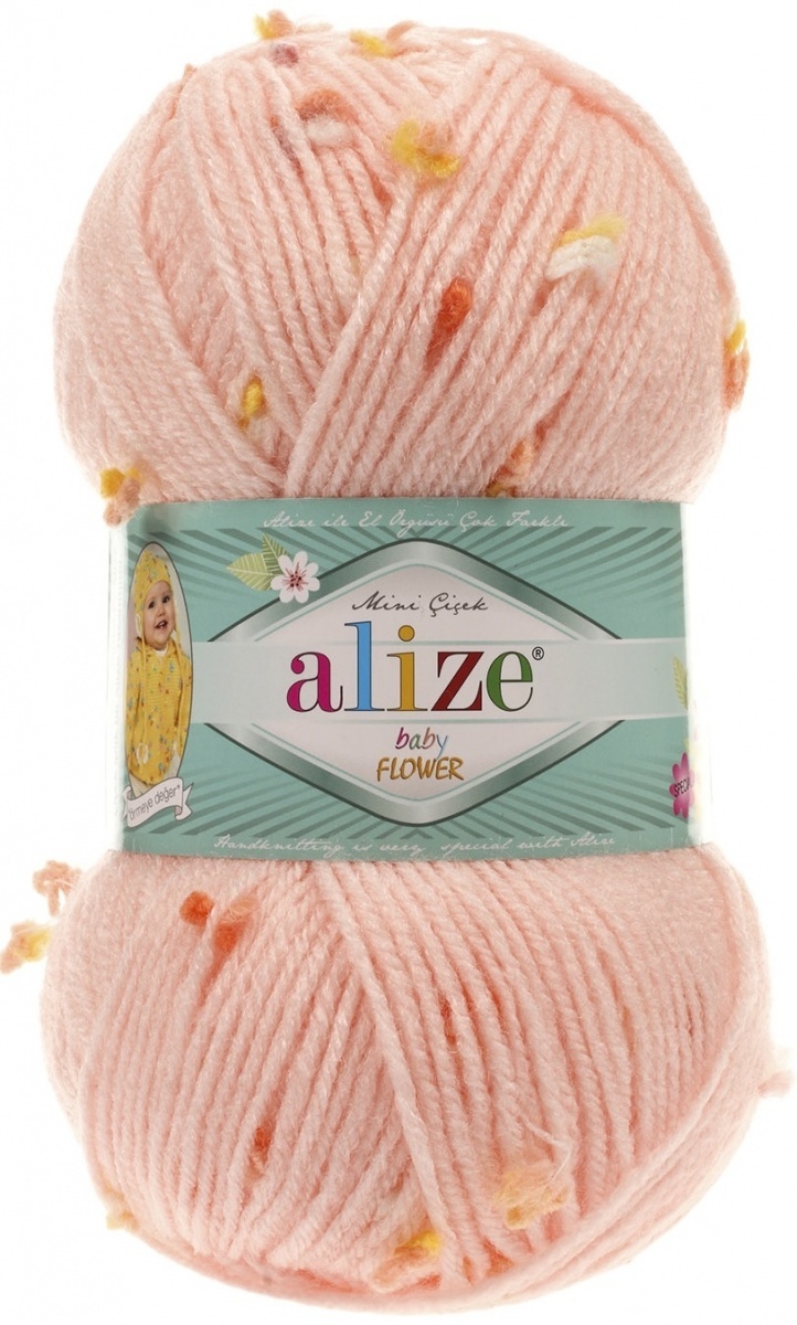 Alize Baby Flower, 94% Acrylic, 6% Polyamide 5 Skein Value Pack, 500g фото 9