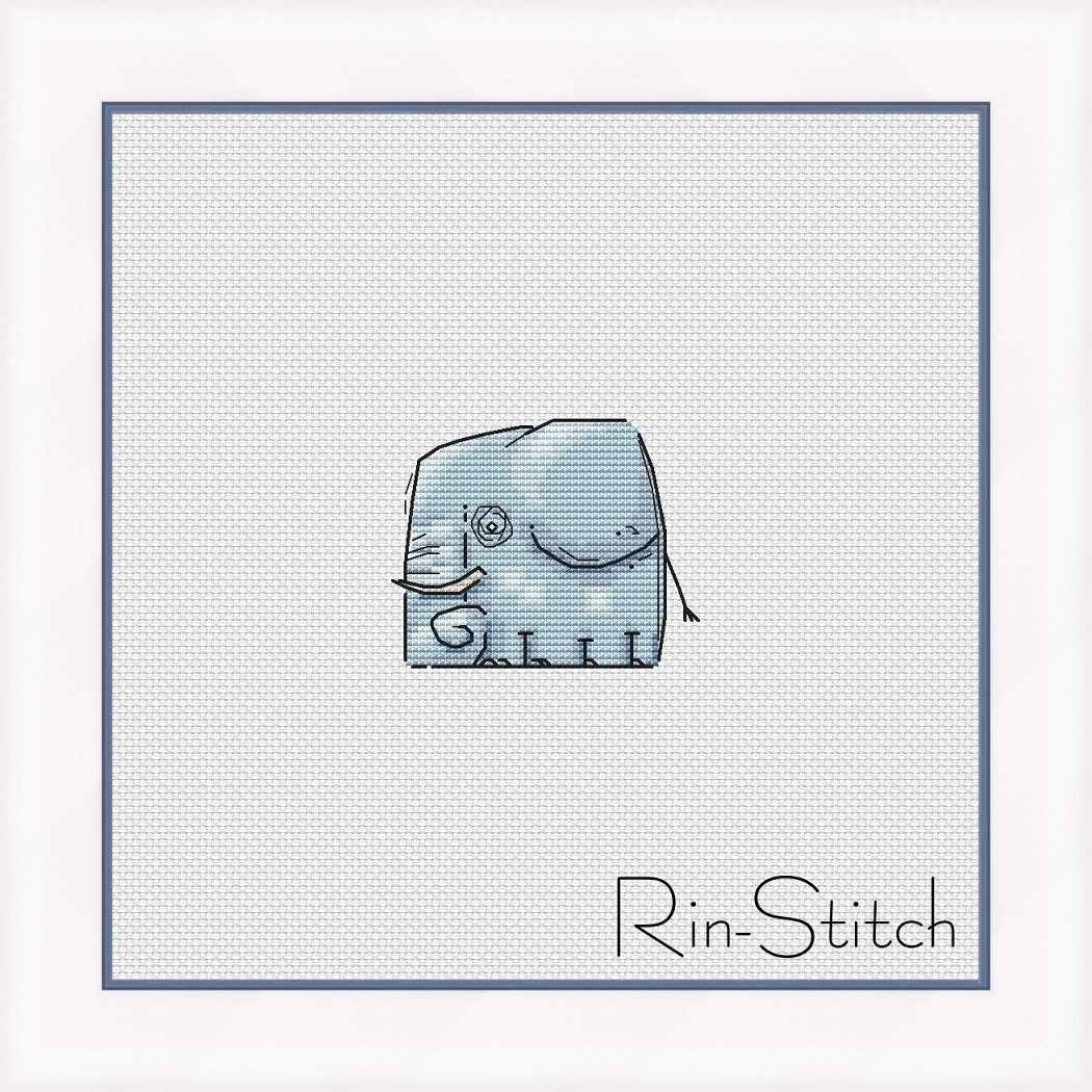 An Elephant Cross Stitch Pattern фото 1