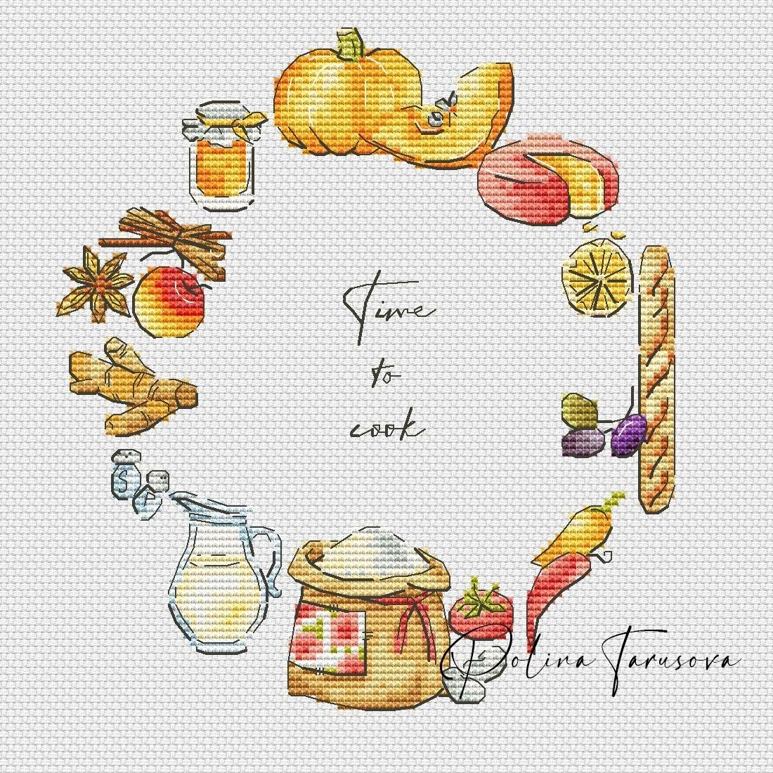 Time to Cook 2 Cross Stitch Pattern фото 1