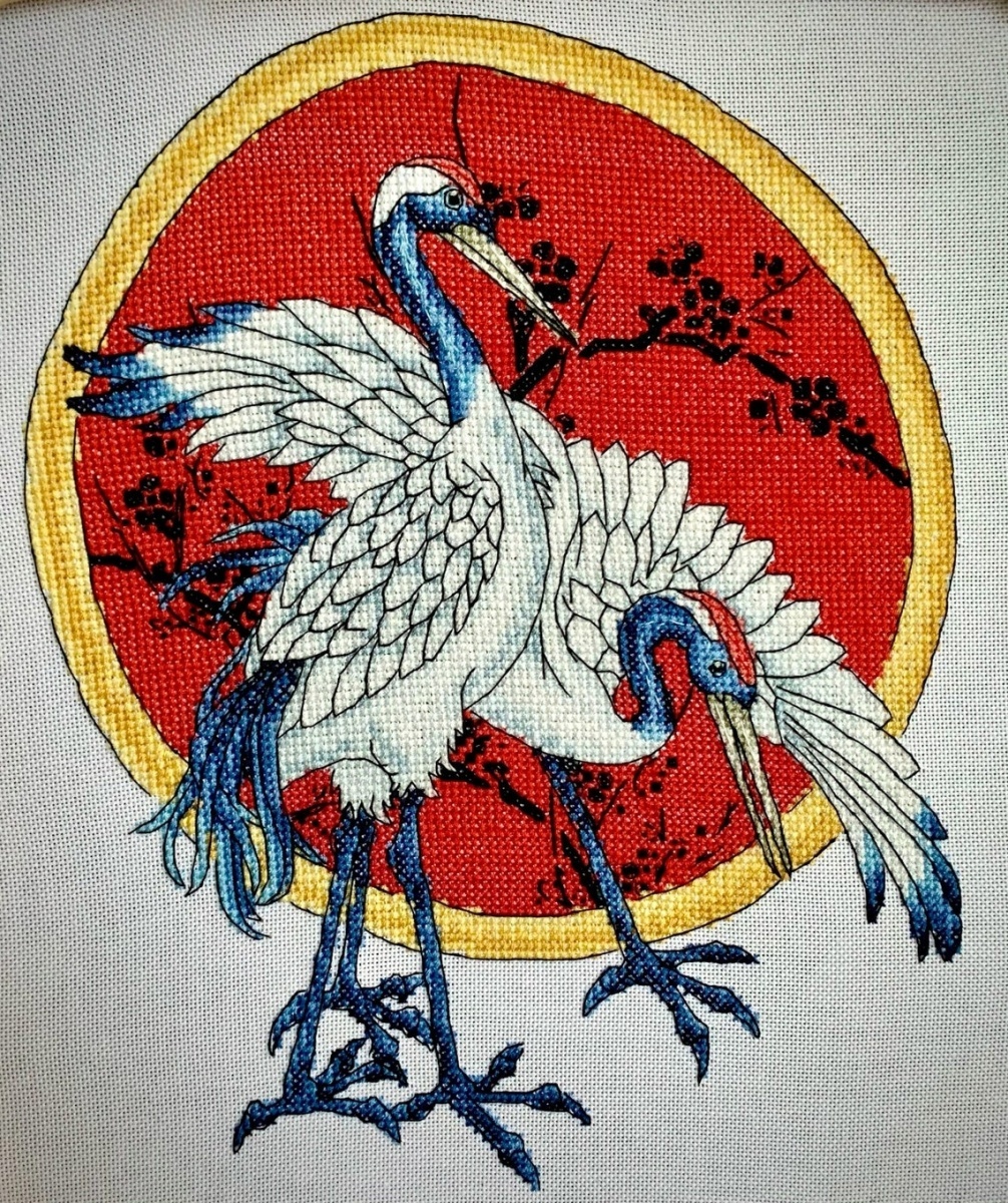 Two Cranes Cross Stitch Pattern фото 10