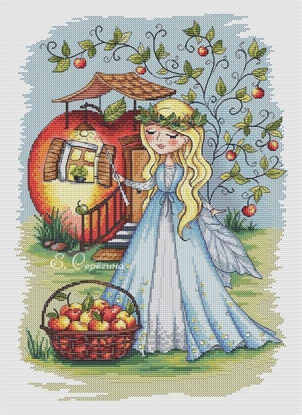 Summer Fairy Cross Stitch Pattern фото 1
