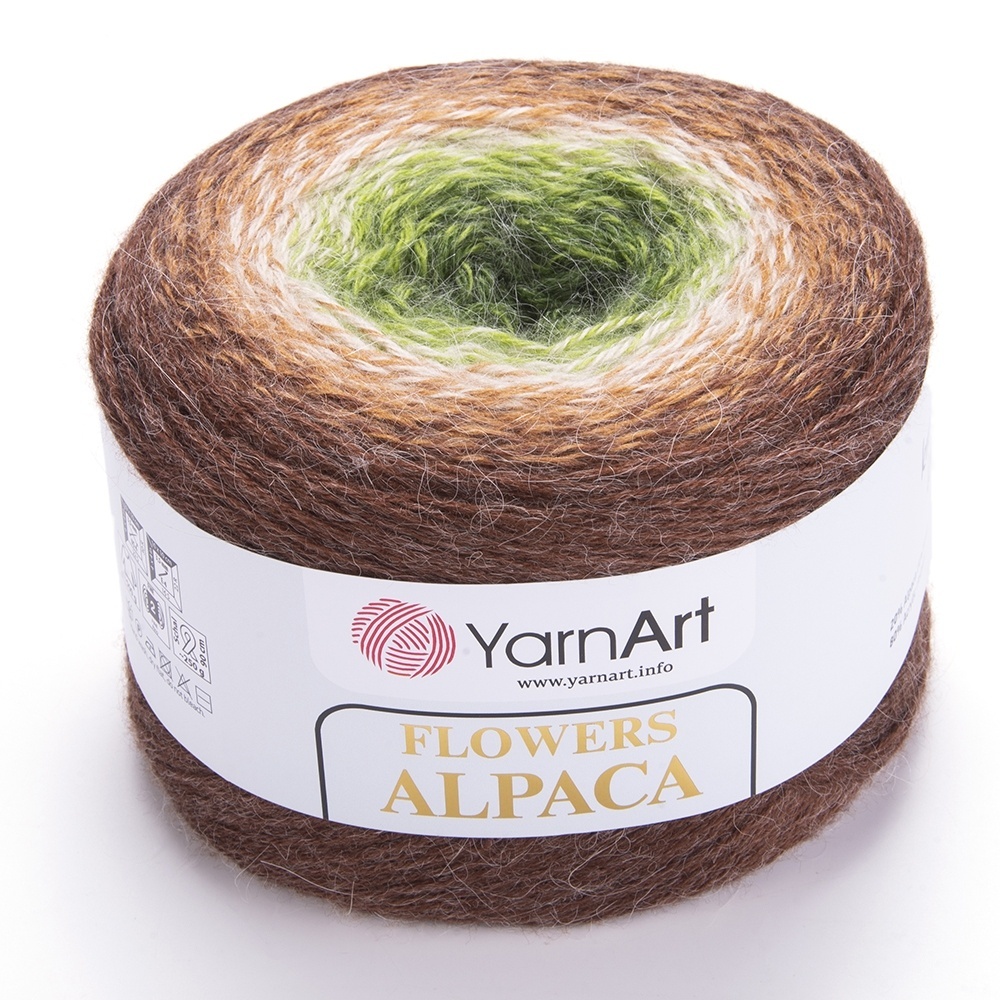 YarnArt Flowers Alpaca, 20% Alpaca, 80% Acrylic, 2 Skein Value Pack, 500g фото 26