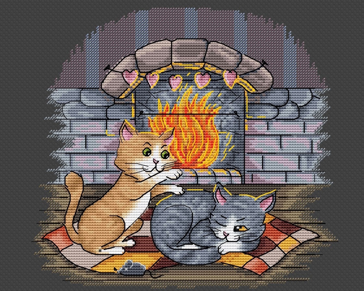 Ginger And Ash. February Cross Stitch Pattern фото 4