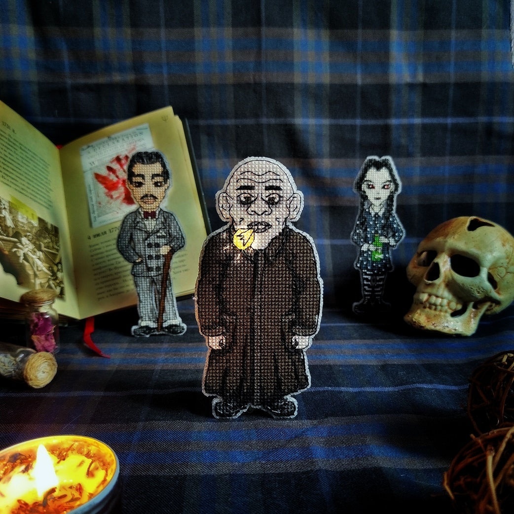 The Addams Family. Fester Cross Stitch Pattern фото 7