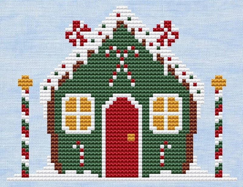 Santa's Workshop Cross Stitch Pattern фото 1