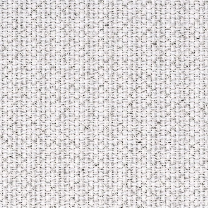 14 Count Aida-Star Fabric by Zweigart 3706/17 Silver Flecked White фото 1