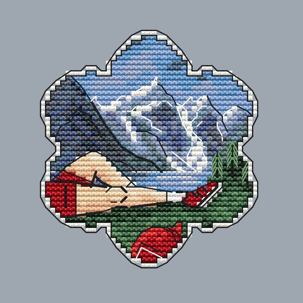 In the Mountains Cross Stitch Pattern фото 2