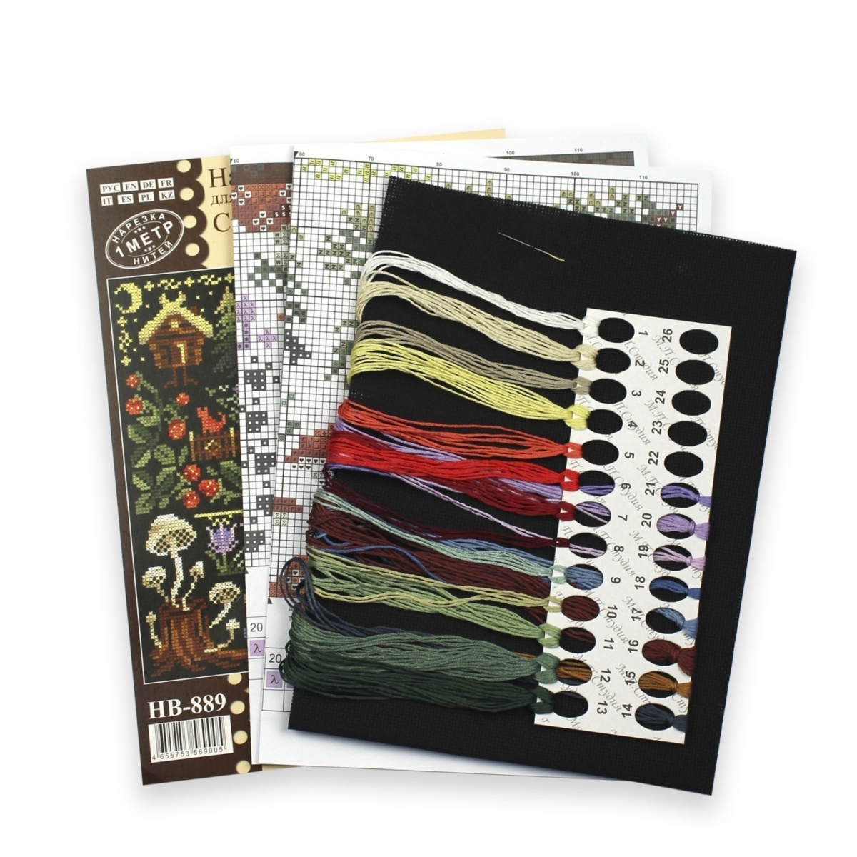 Sampler. The Mysterious Forest Cross Stitch Kit фото 4