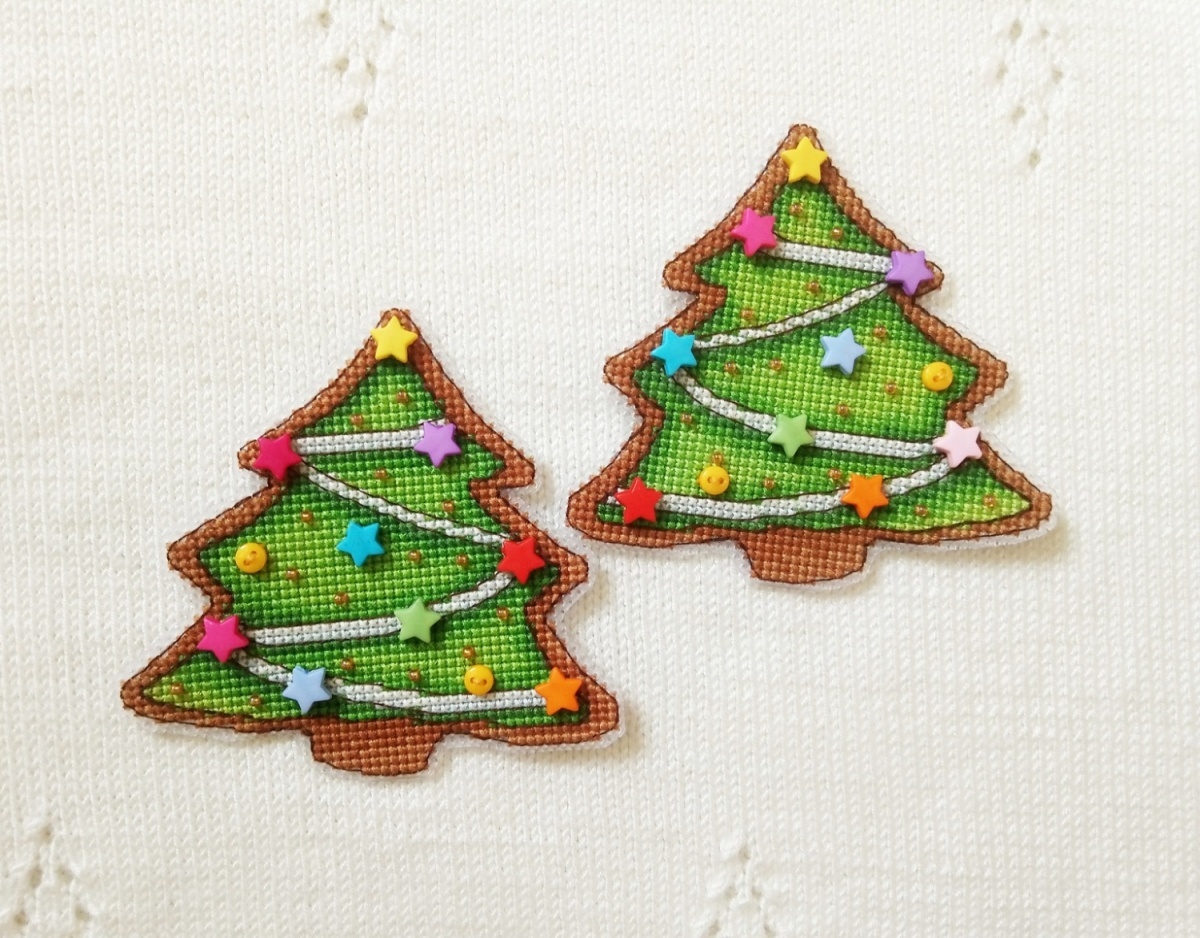 Gingerbread Tree Cross Stitch Pattern фото 3