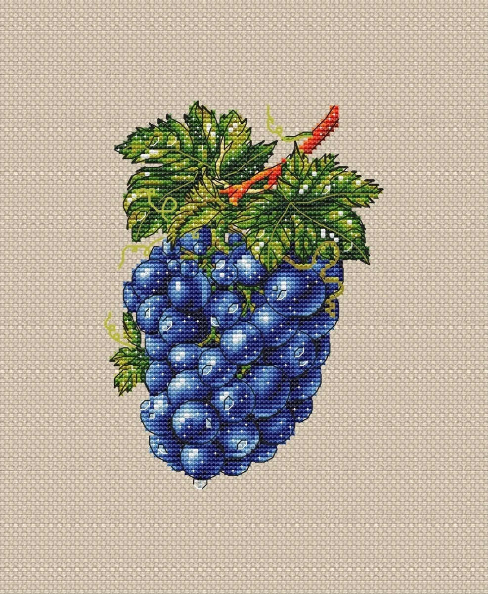 Grapes Cross Stitch Pattern фото 1