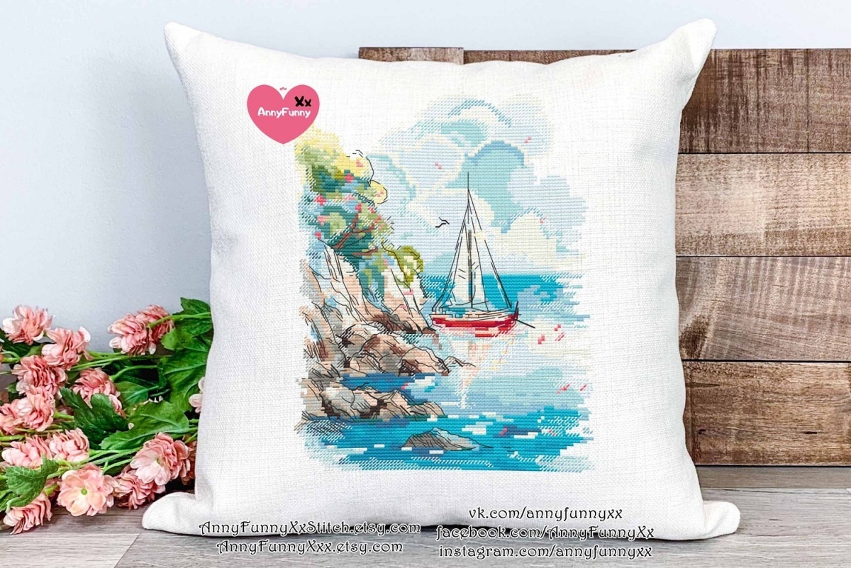 By the Shore Cross Stitch Pattern фото 7
