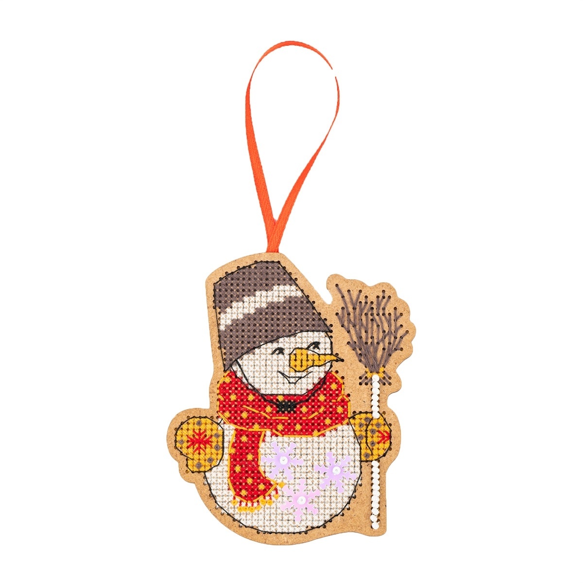 Christmas Toys. Funny Snowman Cross Stitch Kit фото 1