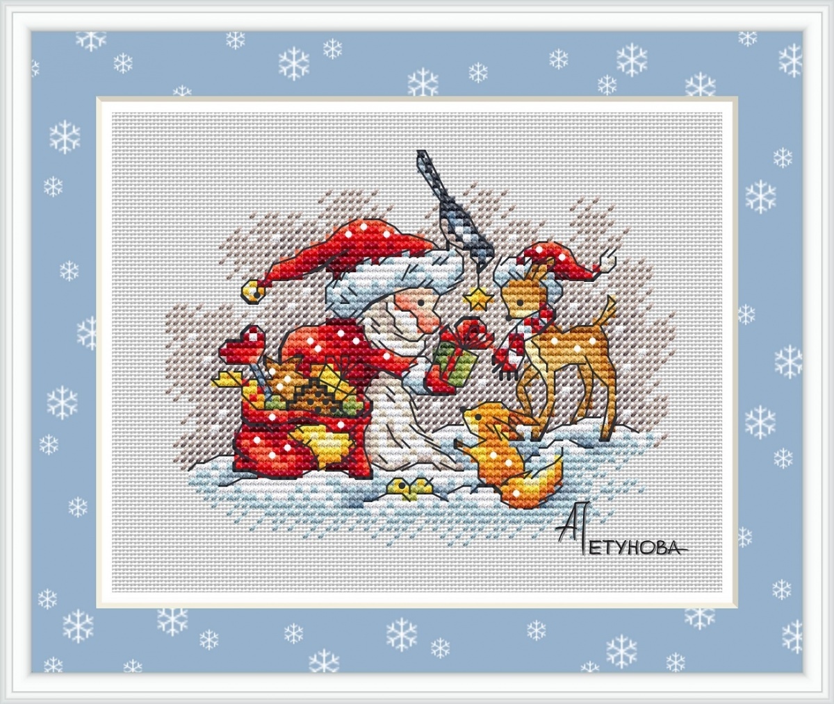 Gift from Santa Cross Stitch Pattern фото 1