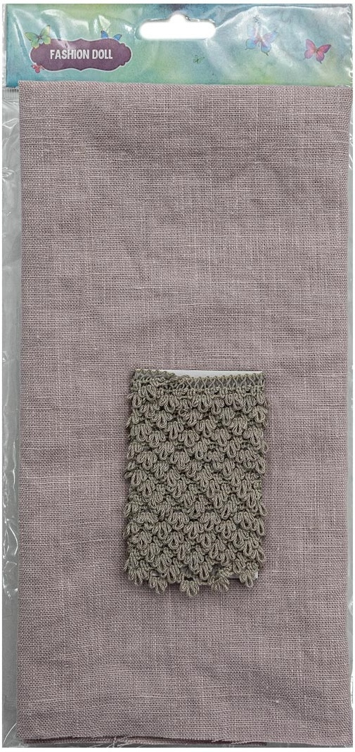 Dusty Rose&Linen Linen with Braid Patchwork Fabric фото 2