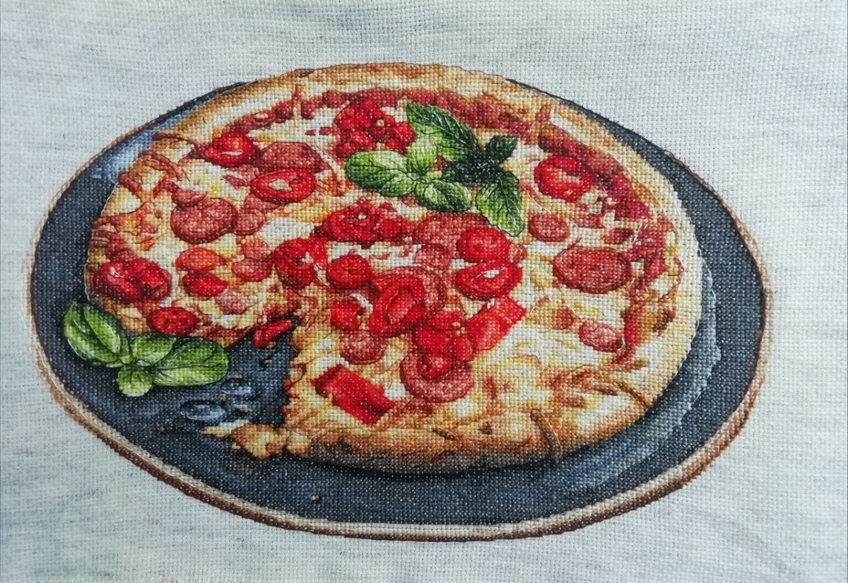 Pizza Napolitana Cross Stitch Pattern фото 2