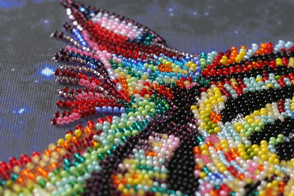 Colored Tigers Bead Embroidery Kit фото 4