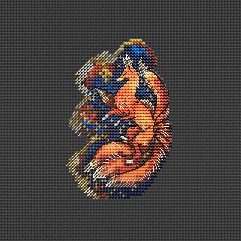 Fox Kumiho Cross Stitch Pattern фото 1