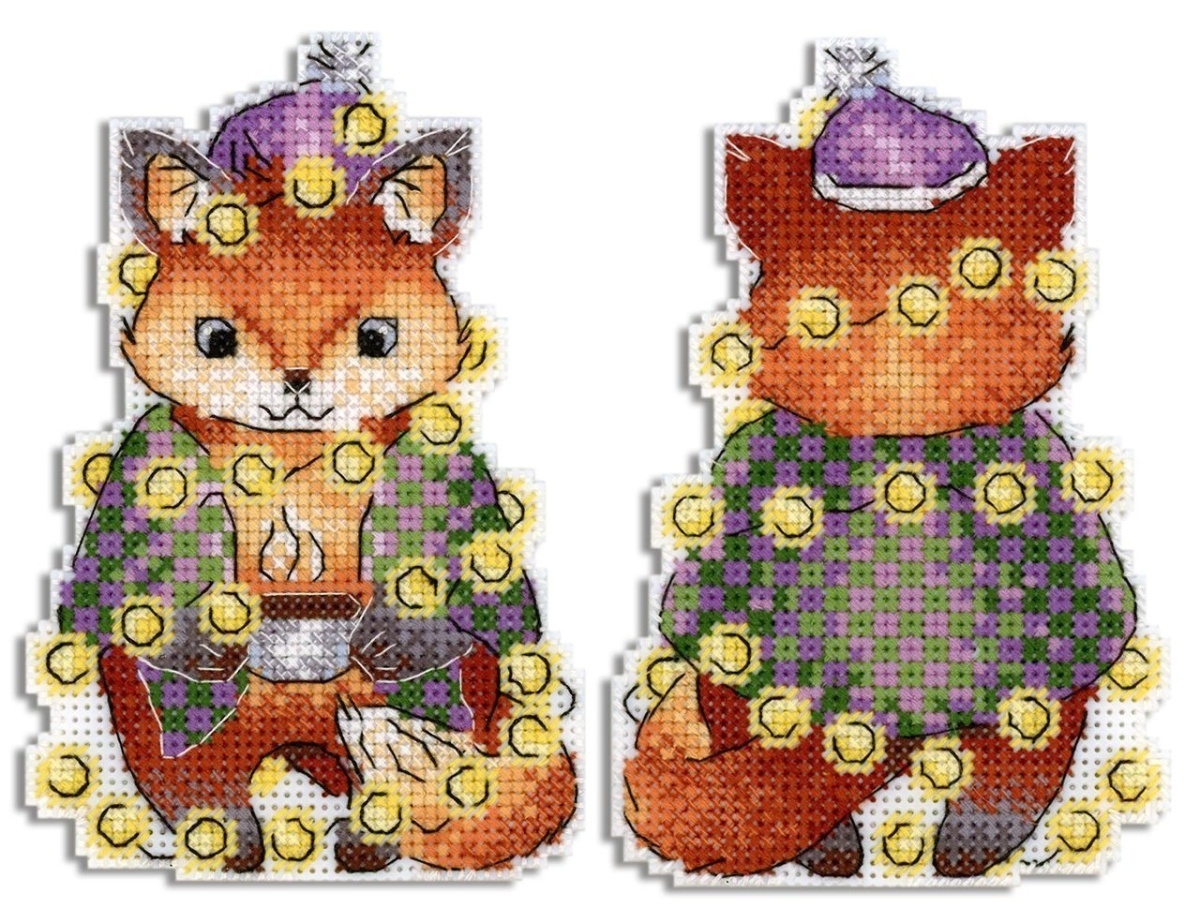 Christmas Fox Cross Stitch Kit фото 1