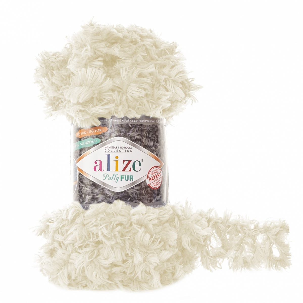 Alize Puffy Fur, 100% Polyester 5 Skein Value Pack, 500g фото 10