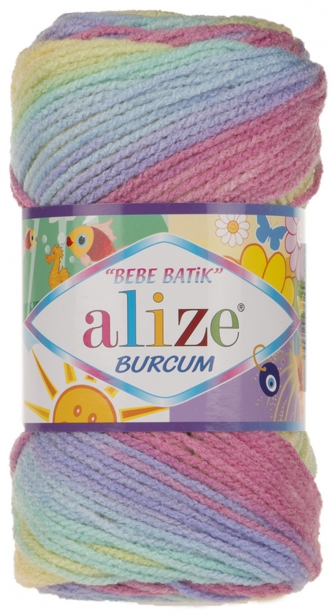 Alize Burcum Bebe Batik 100% Acrylic, 5 Skein Value Pack, 500g фото 8