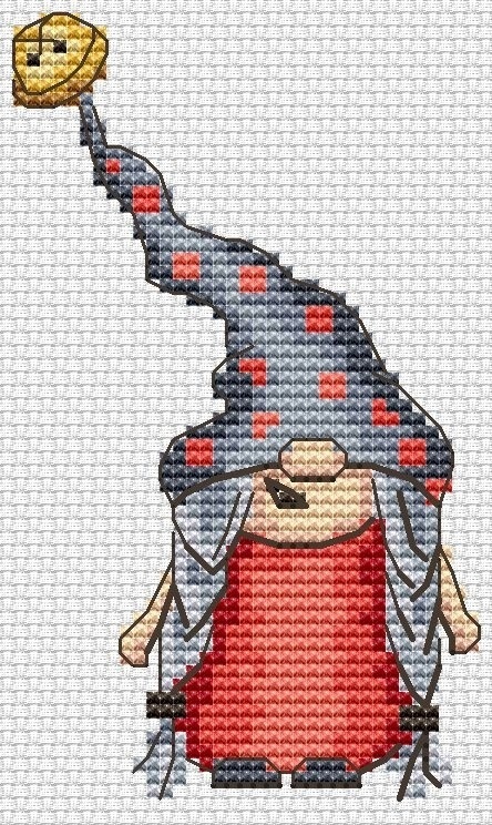 Gnome 11 Cross Stitch Pattern фото 1