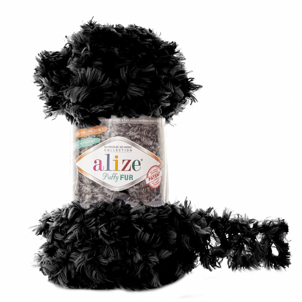 Alize Puffy Fur, 100% Polyester 5 Skein Value Pack, 500g фото 2