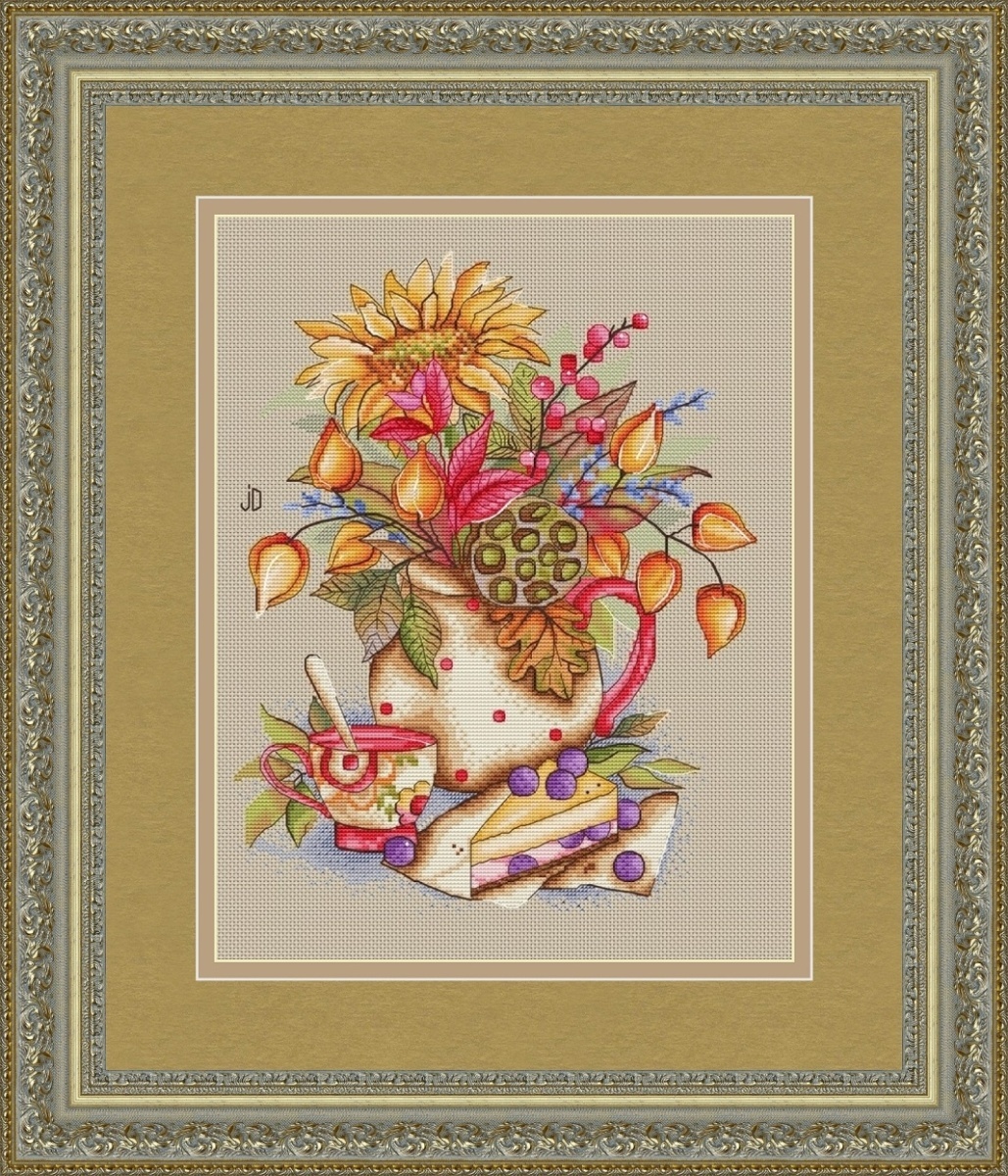 Bouquet of Autumn Cross Stitch Chart фото 1