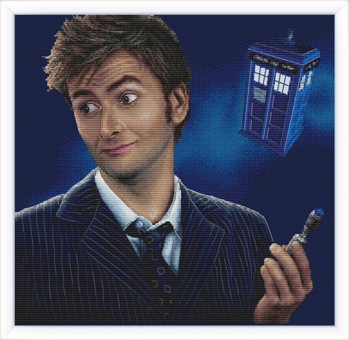 Tenth Doctor Cross Stitch Pattern фото 1