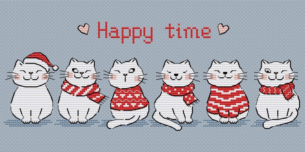 Happy Time Cross Stitch Pattern фото 1