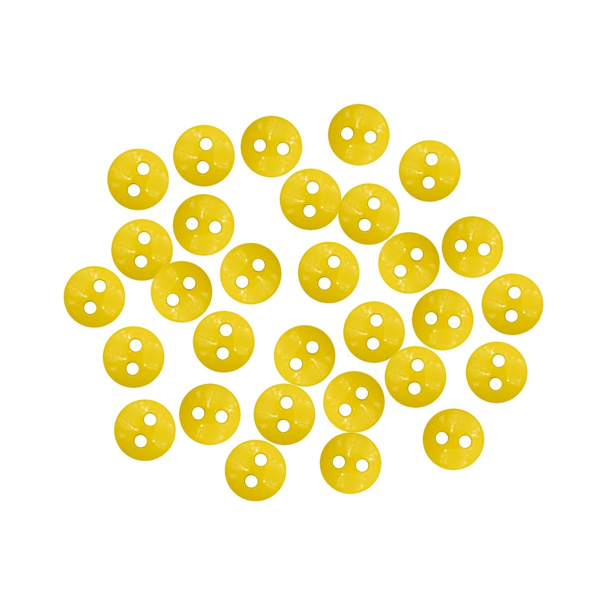 Yellow Mini Set of Decorative Buttons фото 1