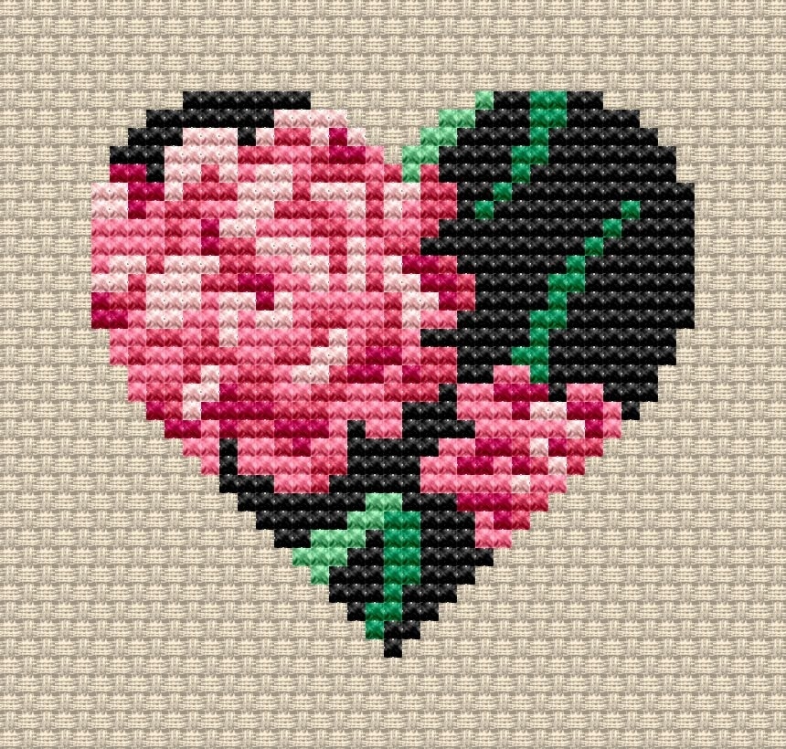 Heart 7 Cross Stitch Pattern фото 1