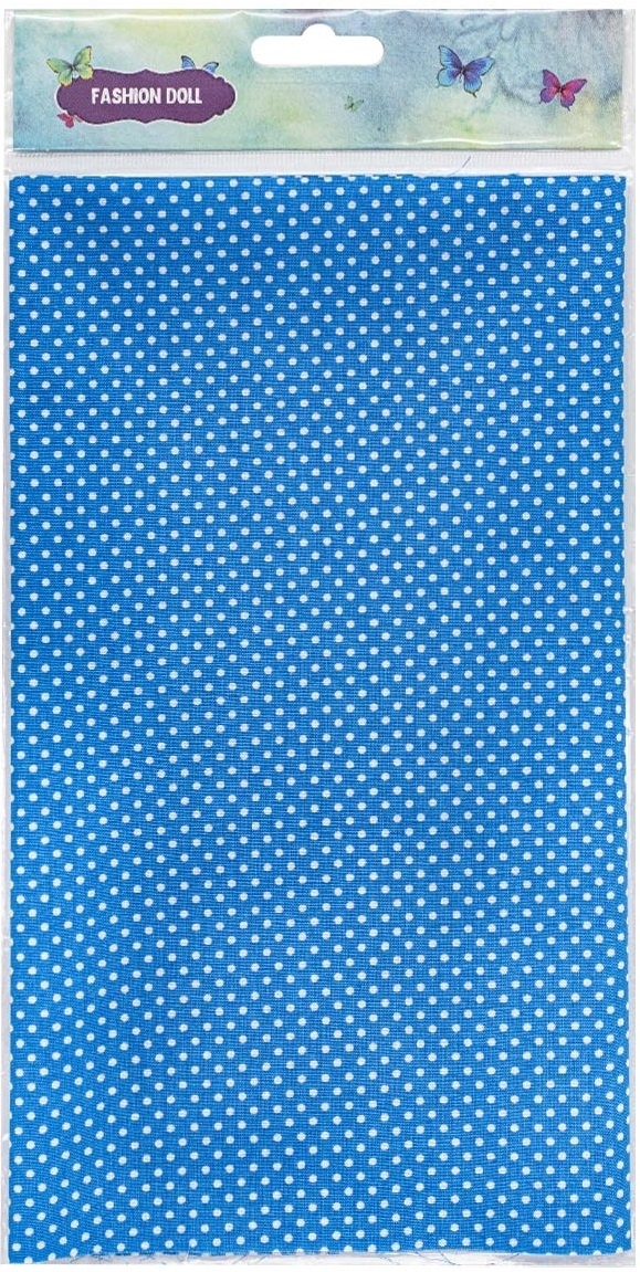Blue Small Polka Dots Patchwork Fabric фото 2