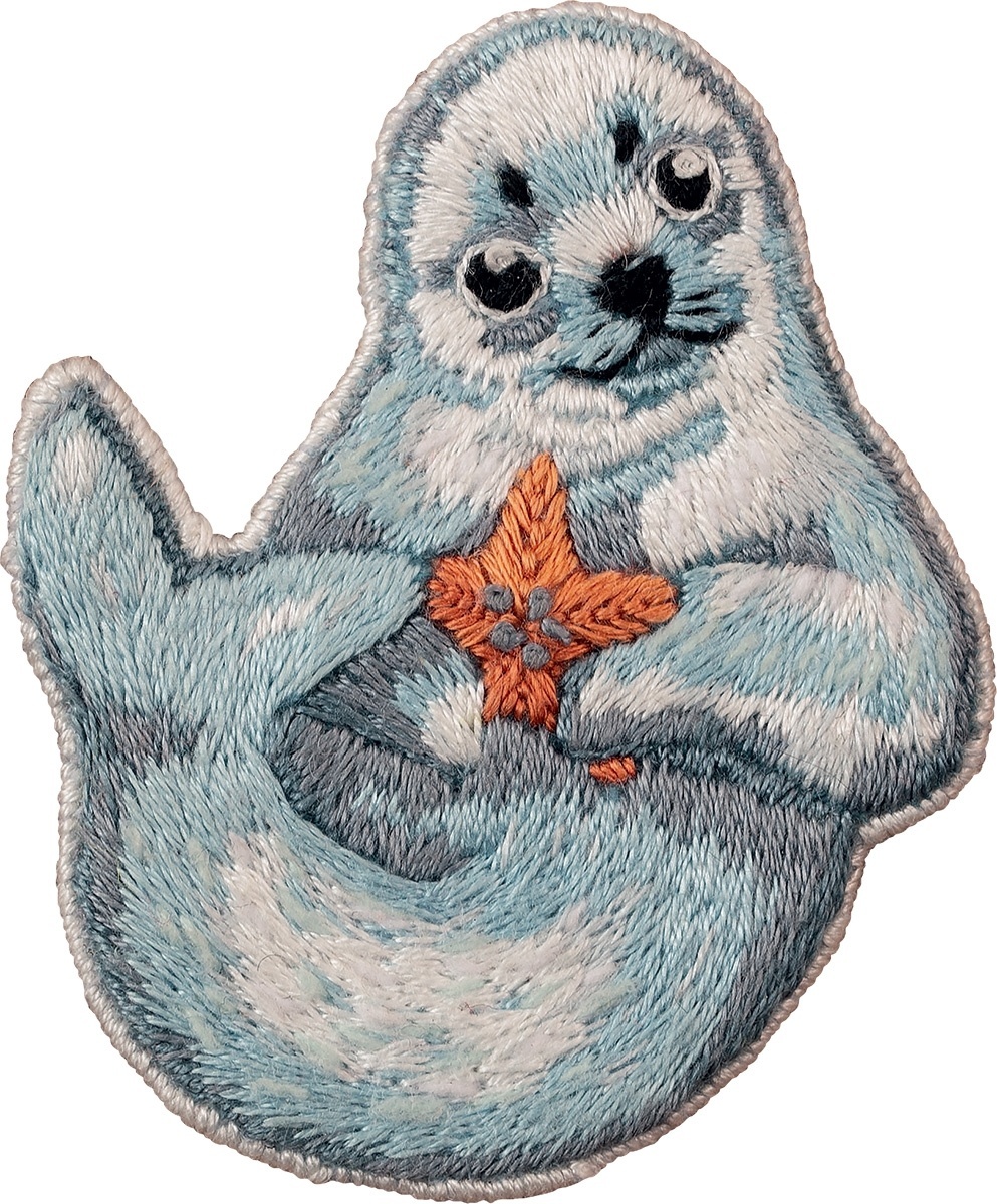 Baby Seal Brooch Embroidery Kit фото 3