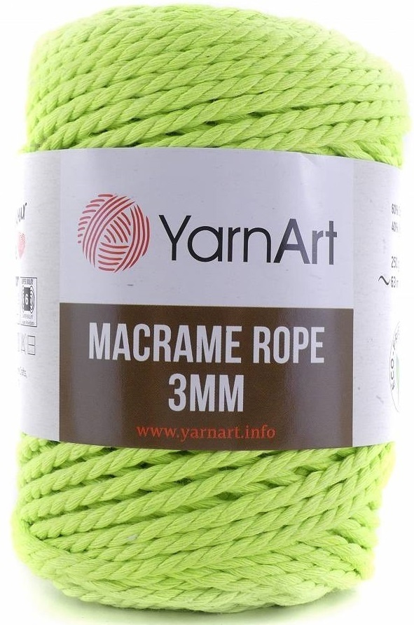 YarnArt Macrame Rope 3mm 60% cotton, 40% viscose and polyester, 4 Skein Value Pack, 1000g фото 32