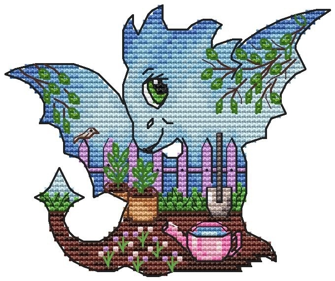 The Dragon. May Cross Stitch Pattern фото 1