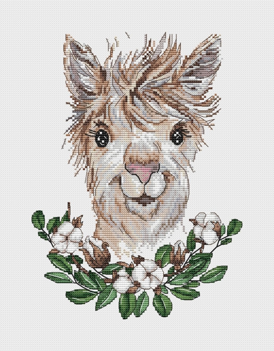 Alpaca Cross Stitch Pattern фото 2