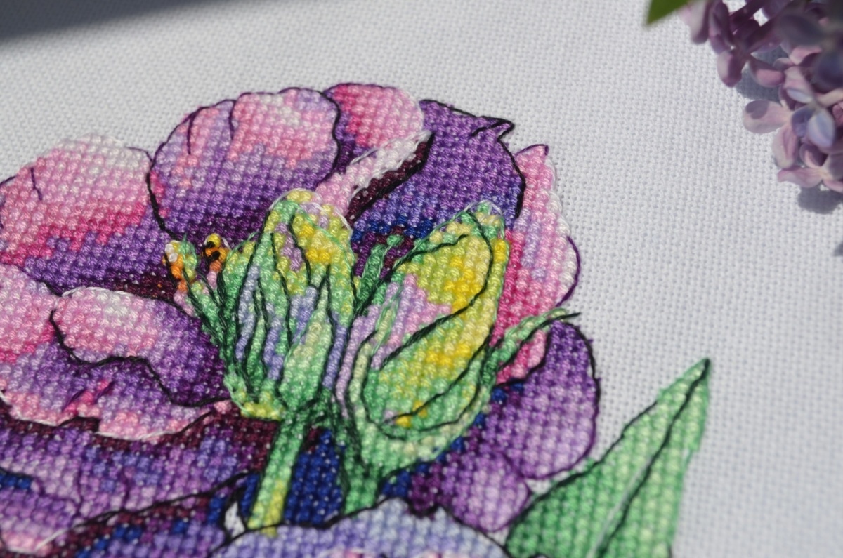 Delicate Purple Cross Stitch Patterns фото 8