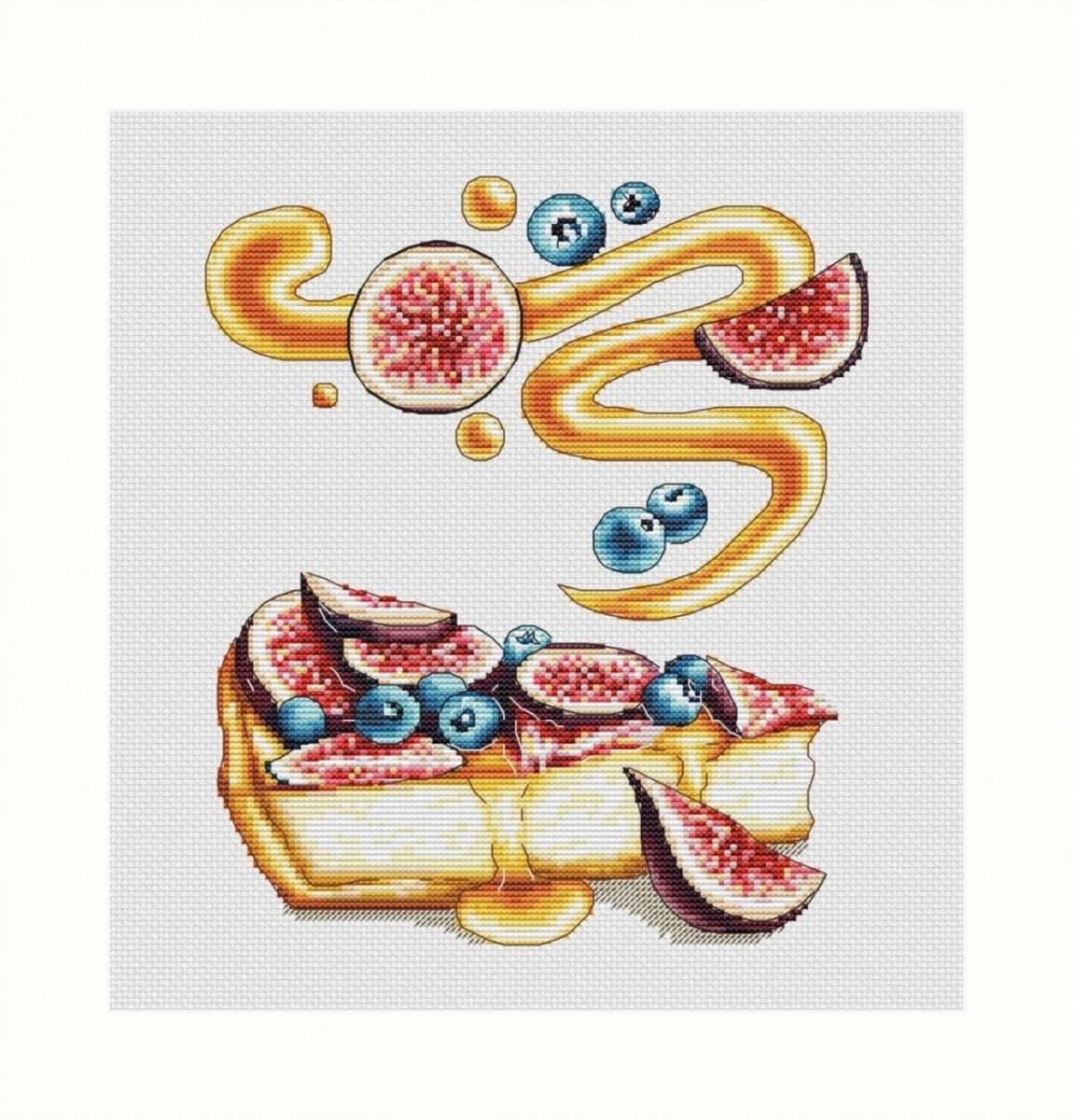 Fig Cake Cross Stitch Pattern фото 1