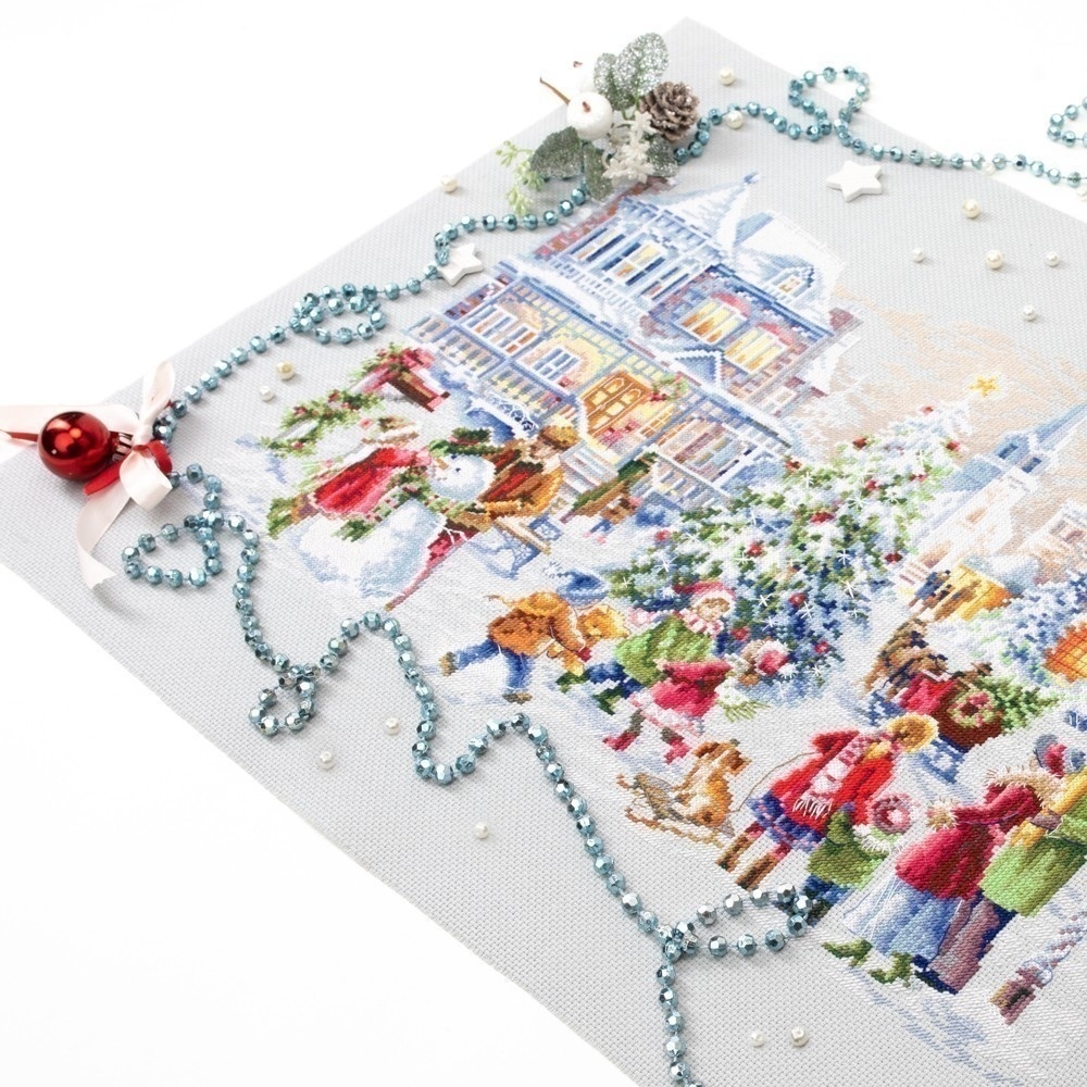Christmas Eve Cross Stitch Kit by Magic Needle фото 9
