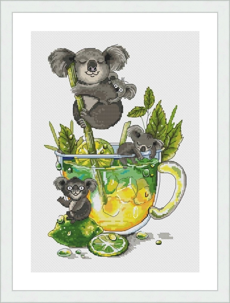 Koala Family Cross Stitch Pattern фото 2
