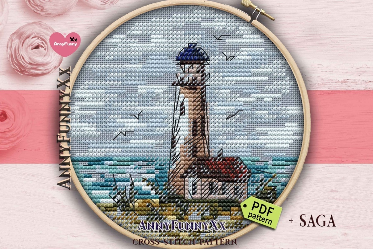 Small Lighthouse 5 Cross Stitch Pattern фото 1
